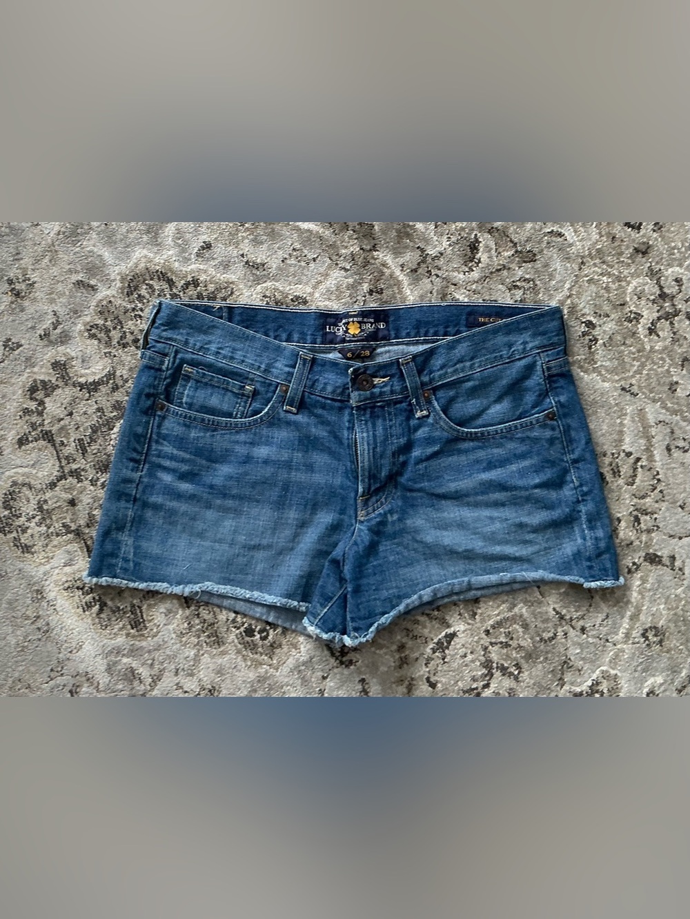 Lucky Brand Women's Blue Denim Cutoff Shorts🦋
